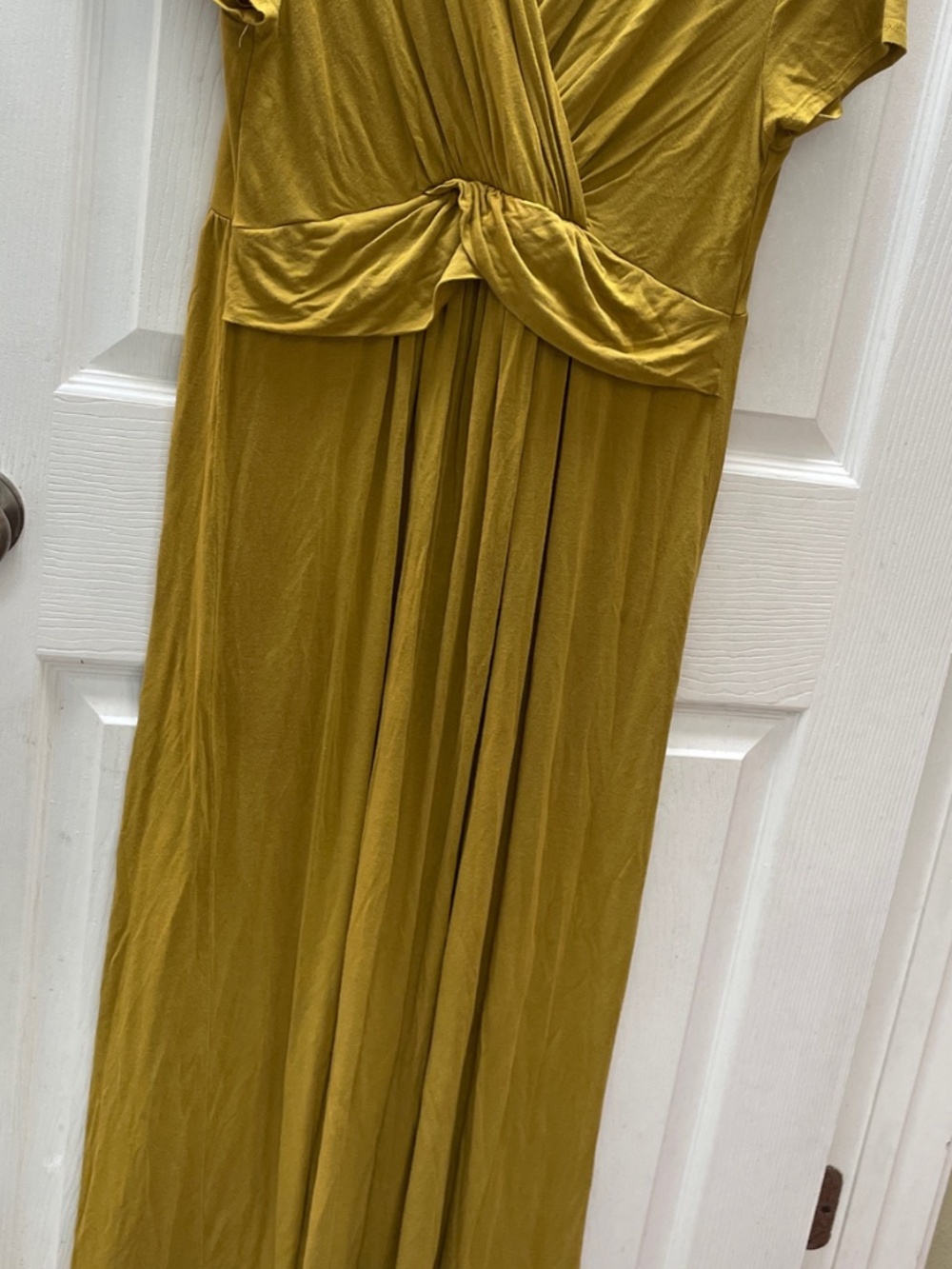 Mustard maternity nursing dress - Picture 4 of 5